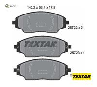 Textar Car Brake Pad Front Acoustic Wear Warning For Chevrolet 2572201