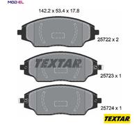 BRAKE PAD SET DISC BRAKE 2572201 FOR CHEVROLET LCU 1.4L LDE 1.6L 4cylLDC 1.2L