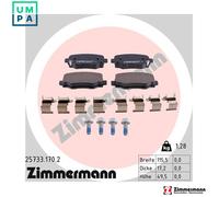 BRAKE PAD SET DISC BRAKE 25733.170.2 FOR FIAT 55263088/63087 2.0L 4cyl 500X