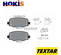 BRAKE PAD SET DISC BRAKE 2573401 FOR JEEP CHEROKEE/VAN CHRYSLER 200 EBU 2.2L