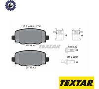 BRAKE PAD SET DISC BRAKE 2573401 FOR JEEP CHEROKEE/VAN CHRYSLER 200 EBU 2.2L