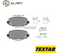 BRAKE PAD SET DISC BRAKE 2573401 FOR JEEP CHEROKEE/VAN CHRYSLER 200 EBU 2.2L