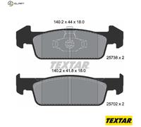 Textar 2573801 Front Disc Brake Pad Set Fits Dacia Renault