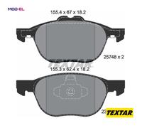 BRAKE PAD SET DISC BRAKE 2574801 FOR FORD AUSTRALIA M9MA/M8MA 1.5L JTMA 1.6L