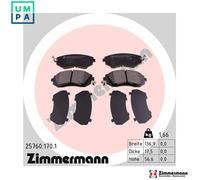 ZIMMERMANN 25760.170.1 Brake pad set