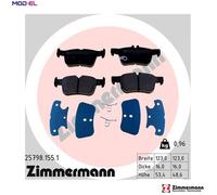 ZIMMERMANN 25798.155.1 Brake pad set