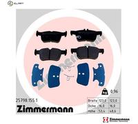 ZIMMERMANN 25798.155.1 Brake pad set