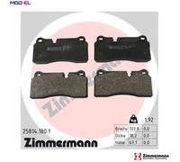 BRAKE PAD SET DISC BRAKE 25814.180.1 FOR BMW S55B30A N55B30A 3.0L 6cyl