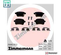 Brake pads 25818.175.2 ZIMMERMANN for FIAT TIPO Hatchback TIPO Estate