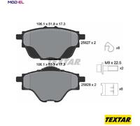 Textar 2582701 Disc Brake Pad Set Fits Citroen DS Opel Peugeot Vauxhall
