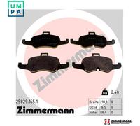 ZIMMERMANN 25829.165.1 Brake pad set