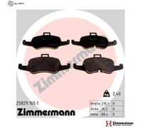 ZIMMERMANN 25829.165.1 Brake pad set