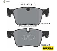 Front Textar Brake Pad Set - 2583301