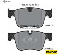 Front Textar Brake Pad Set - 2583301