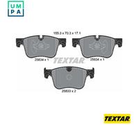 Textar Front Brake Pads fits Citroën C4 Picasso Grand Peugeot 308 SW Spacetourer