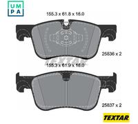 TEXTAR 2583605 Brake pad set
