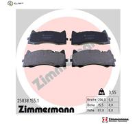 Otto Zimmermann Brake Pads 25838.155.1 for Mercedes-Benz C-Class / T-Model