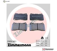 BRAKE PAD SET DISC BRAKE 25850.160.1 FOR MITSUBISHI CARISMA LANCER/VII SUBARU