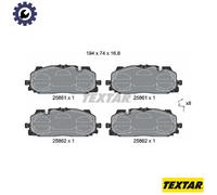 BRAKE PAD SET DISC BRAKE 2586101 FOR VW AUDI Q3/Sportback A4/Allroad Q5/SUV 2.0L
