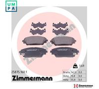 BRAKE PAD SET DISC BRAKE 25875.160.1 FOR MAZDA 3/CX-0/SUV CX-3 CX-30 AXELA 1.5L