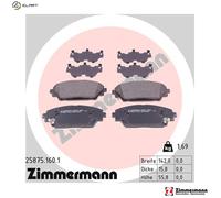 BRAKE PAD SET DISC BRAKE 25875.160.1 FOR MAZDA 3/CX-0/SUV CX-3 CX-30 AXELA 1.5L