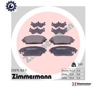 BRAKE PAD SET DISC BRAKE 25875.160.1 FOR MAZDA 3/CX-0/SUV CX-3 CX-30 AXELA 1.5L