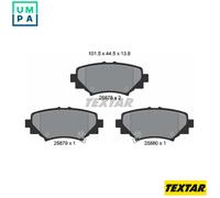 Textar 2587801 Rear Disc Brake Pad Set Fits Mazda