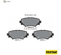 Textar 2587801 Rear Disc Brake Pad Set Fits Mazda
