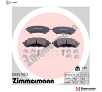 Brake pads 25895.185.2 ZIMMERMANN for PEUGEOT OPEL CITROËN