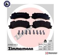 BRAKE PAD SET DISC BRAKE 25908.170.2 FOR VW AUDI DMFA/DNEA/CYRC 2.0L 4cyl 3.0L