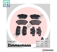 ZIMMERMANN 25965.155.1 Brake pad set