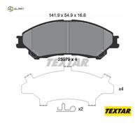Front Brake Pads For Disc Fits Suzuki S-Cross SX4 S-Cross Vitara TEXTAR 2597901