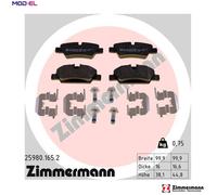 ZIMMERMANN 25980.165.2 Brake pad set
