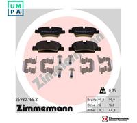 ZIMMERMANN 25980.165.2 Brake pad set