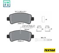 BRAKE PAD SET DISC BRAKE 2598701 FOR PEUGEOT MANAGER/Van/Bus/Platform/Chassis