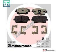 ZIMMERMANN 26126.185.2 Brake pad set