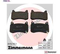 BRAKE PAD SET DISC BRAKE 26152.155.1 FOR TESLA MODEL/Y/3