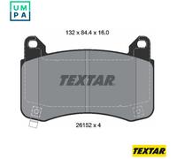 TEXTAR 2615201 Brake pad set