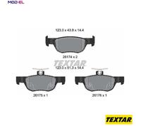 TEXTAR 2617401 Brake pad set