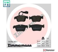 ZIMMERMANN 26206.160.1 Brake pad set