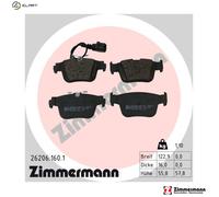 ZIMMERMANN 26206.160.1 Brake pad set