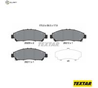 TEXTAR 2620901 Brake pad set
