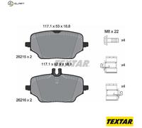 TEXTAR 2621501 Brake pad set