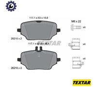 BRAKE PAD SET DISC BRAKE 2621501 FOR MERCEDES-BENZ M 264.920 2.0L 4cyl GLE 2.9L