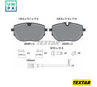 TEXTAR 2626801 Brake pad set