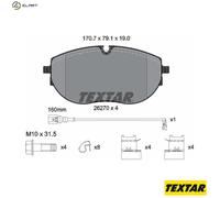 TEXTAR 2627001 Brake pad set