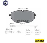 TEXTAR 2627001 Brake pad set