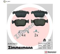ZIMMERMANN 26303.160.2 Brake pad set