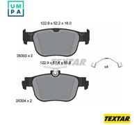 TEXTAR 2630301 Brake pad set