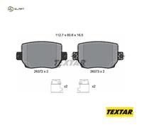 BRAKE PAD SET DISC BRAKE 2637201 FOR TESLA